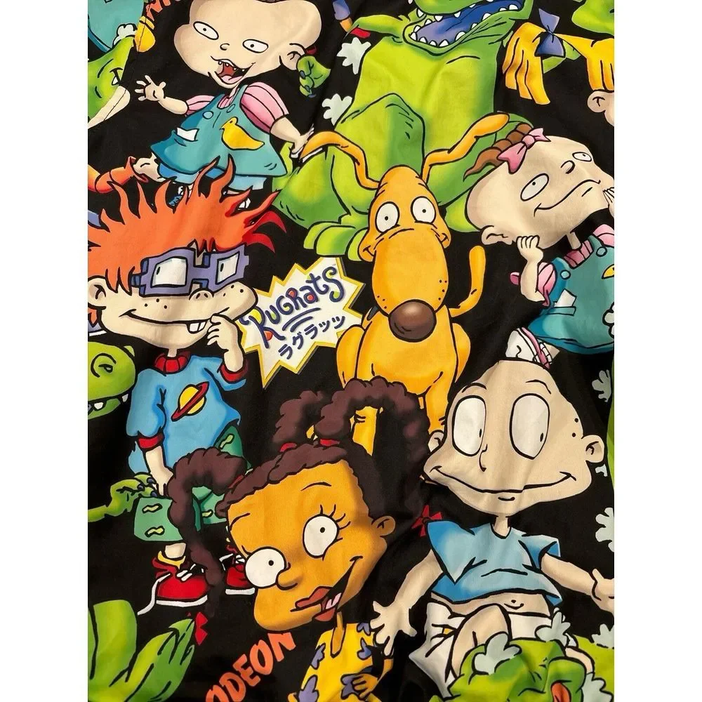 Nickelodeon Medium Rugrats‎ Reptar Windbreaker Hood Jacket Kids Size 14/16
